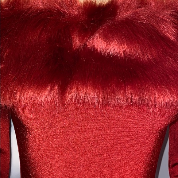 💥Host Pick!🔥Couture Red Dress🎄 - Picture 3 of 5